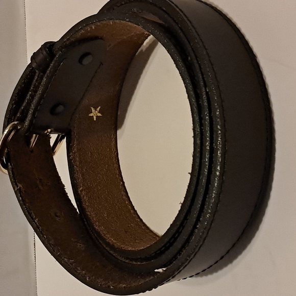 Classic Brown Leather Work Belt Made In The USA Size 50/125 Preowned Minor Wear - Picture 3 of 8